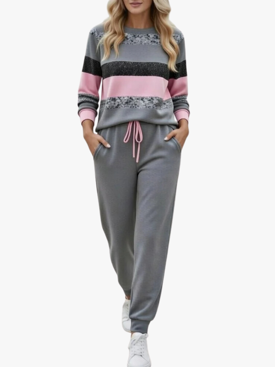 Conjunto deportivo de dos piezas para mujer | Sudadera y pantalones holgados