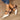 Women's slingback pumps with block heel and pointed toe