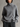 Women's Gray Knit Sweater with Zipper and High Neck