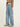 Women's cargo jeans with wide legs and multiple pockets