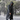Imperméable long pour homme avec capuche et boutons-pression