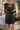Abito mini con paillettes da donna a maniche lunghe