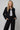 Blazer court en tweed pour femme avec boutons dorés et poches