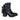 Women's Western Ankle Boots with Strap Details and Block Heels