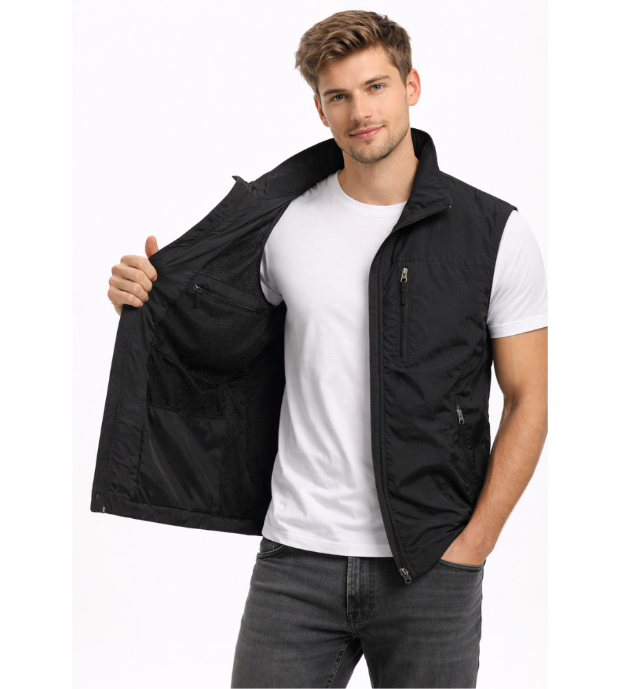 Men’s Outdoor Vest | Zip-Up Vest with Pockets