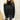 Women’s knit sweater with a high collar and buttons