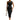 Midi bodycon kjole i polyester med asymmetrisk skulder til sommer