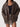 Women's oversized bomber jacket with a leather look and zipper