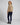 Veste pour femme en aspect daim à col montant