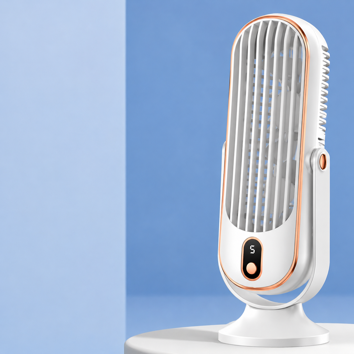 Ventilateur de table en plastique ABS avec flux d’air réglable