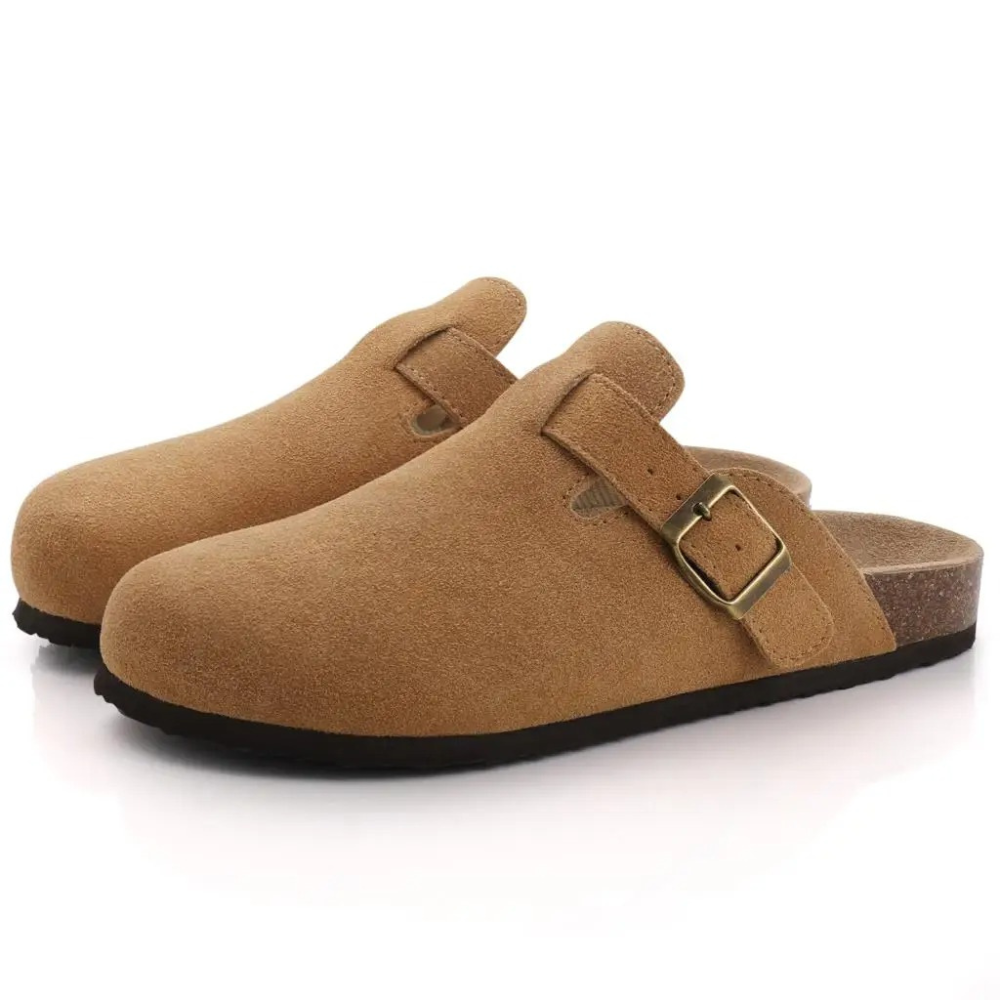 Sabots pour femme avec boucle et semelle intérieure anatomique - Brun / EU 37/UK 4/US 6.5