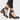 Women’s Pumps with Block Heel and Three Ankle Straps