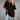 Women’s oversized T-shirt with V-neck and side slits
