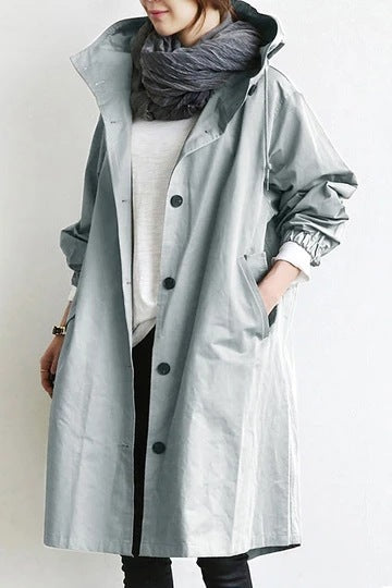 Trench de mujer | Chubasquero impermeable y cortavientos