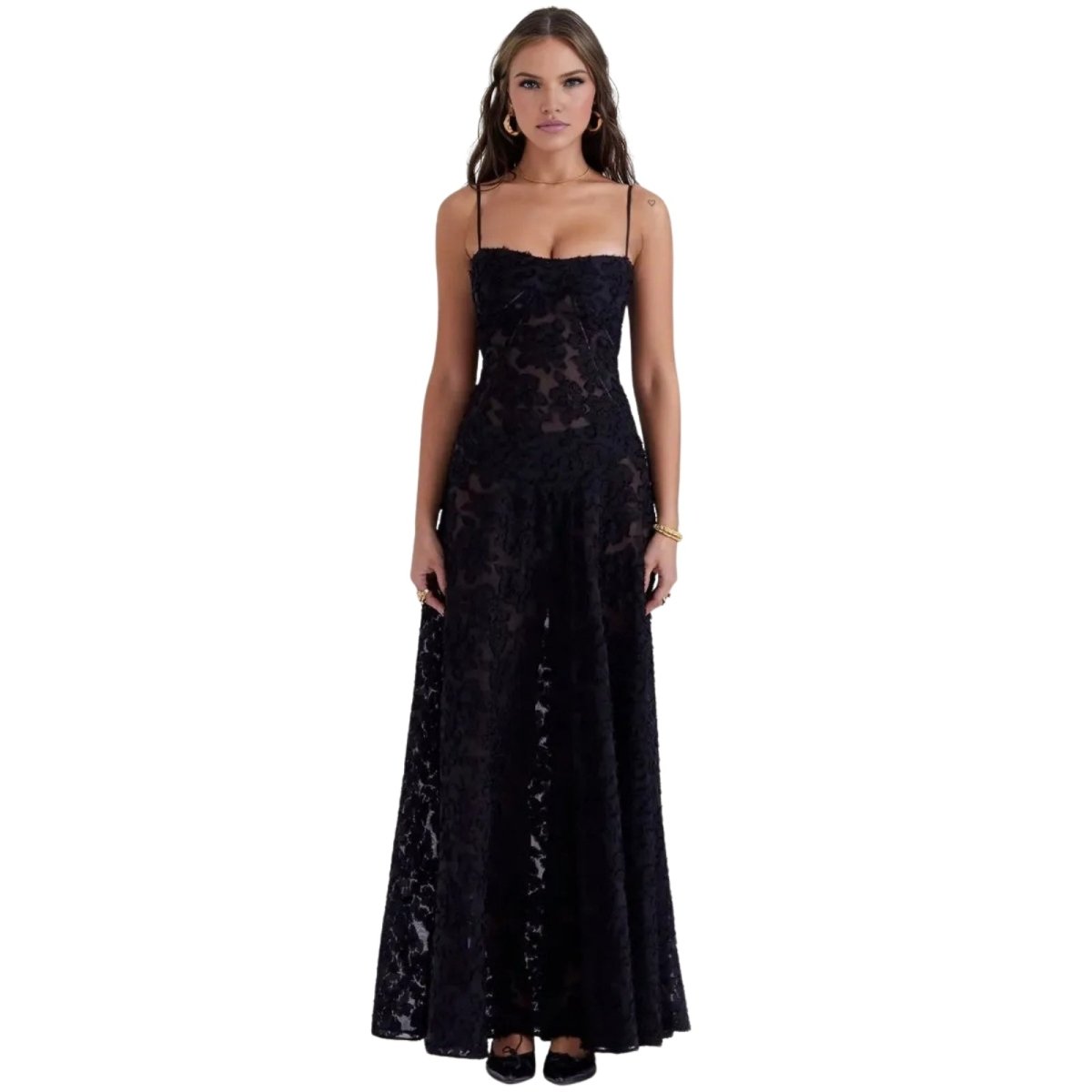 Vestido corsé de gasa para mujer con estampado floral - Ordenar / M