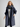 Long raincoat with hood and loose fit