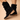Ladies’ ankle boots with a ruched shaft and low heel