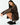 Veste oversize pour femme en aspect cuir avec fermeture zippée